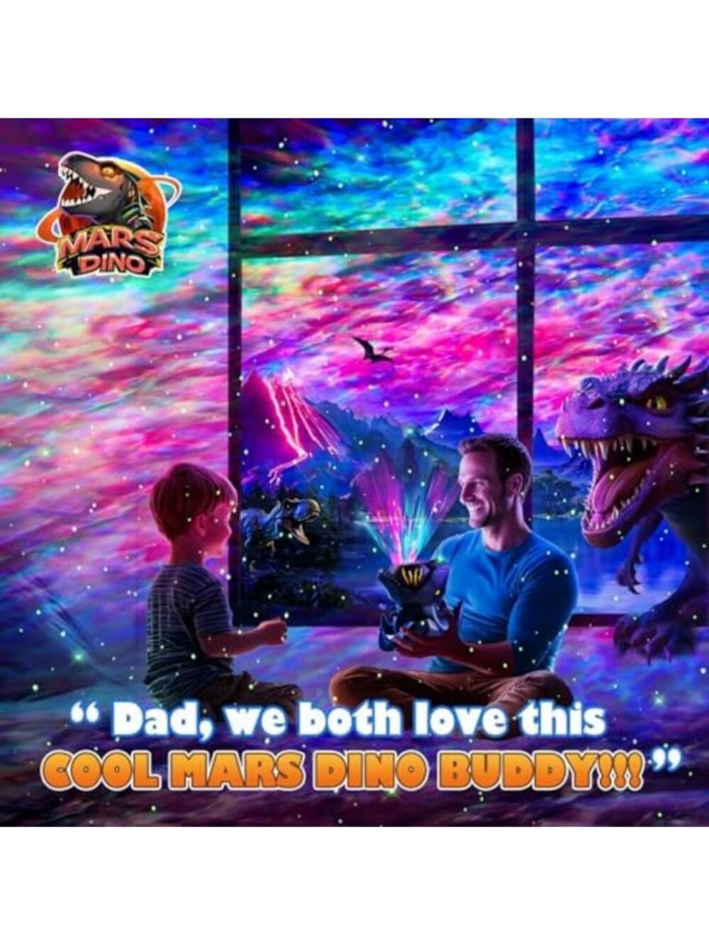 Dinosaur Night Light Projector & Sound Machine, Bluetooth, Remote Control, Baby - Picture 6 of 6